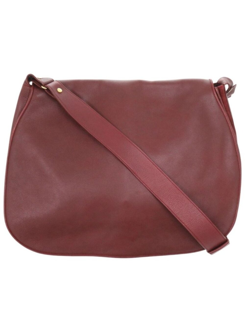 Cartier Must Leather Bordeaux Shoulder Bag